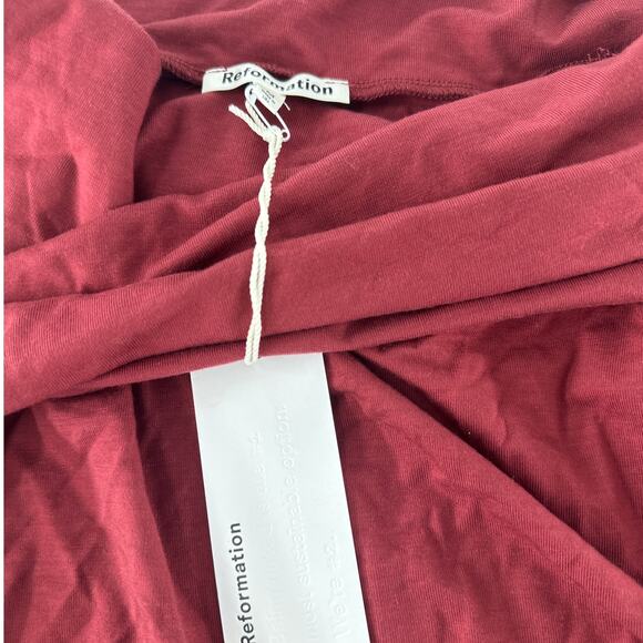 Reformation Florentina off shoulder long sleeve top - Picture 4 of 9